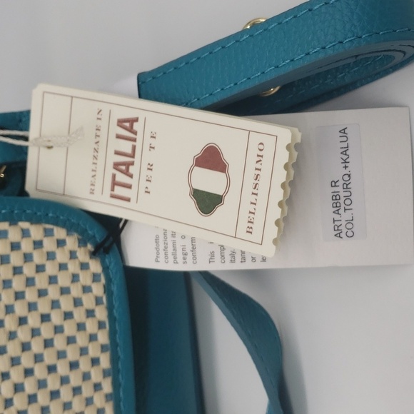 962- Divina Firenze Crossbody Bag Genuine Italian Leather Detachable NWT - Picture 10 of 11